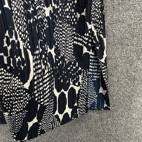 Chicos Travelers Kimono Jacket 0 Womens S Blue Pleated Open Front Long Duster - Picture 4 of 11